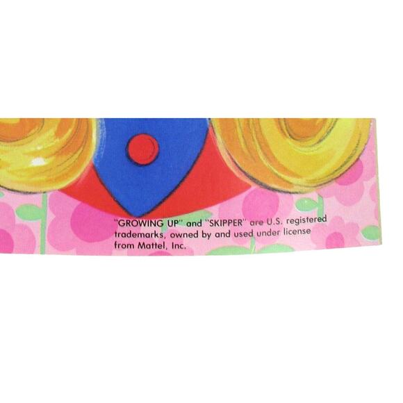 Mattel Growing Up Skipper Coloring Book w/ Paper Doll UNUSED 1978 Whitman NEW - Picture 3 of 8